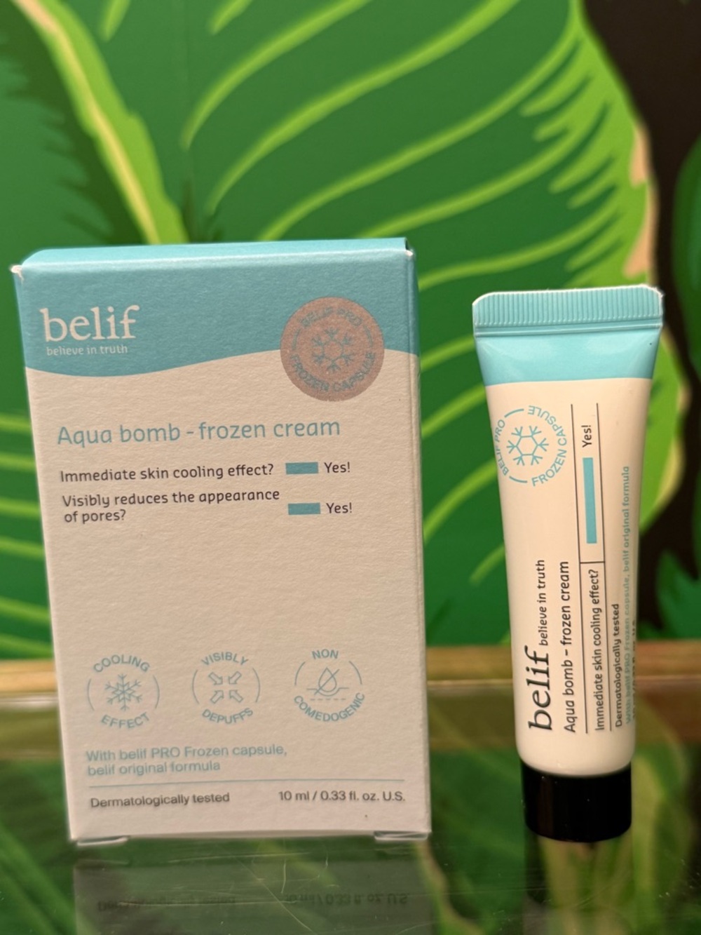 NWT belif Aqua Bomb Frozen Cream 10mL Mini